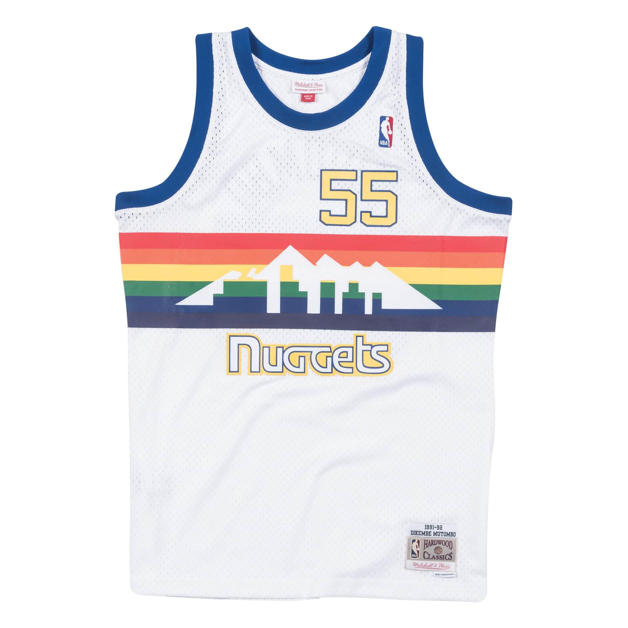 Mitchell & Ness NBA Swingman Jersey Nuggets 91-92 Dikembe Mutombo White LG