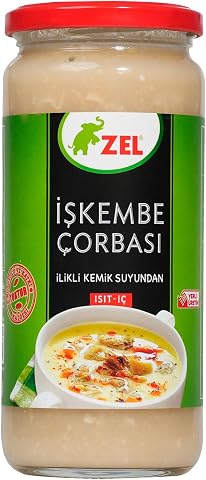 ZEL İşkembe Çorbası 480 ml – İlikli Kemik Suyundan, Dana/Kuzu İşkembe Etli, Geleneksel Çorba