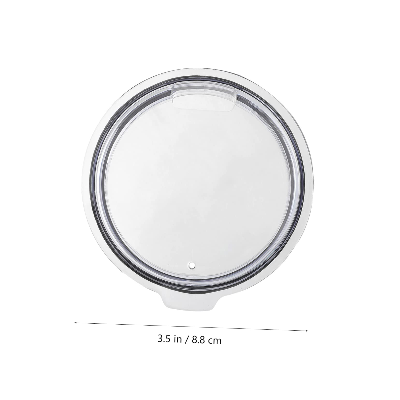 Tapa De Acero Inoxidable Redonda Para Tazas - Reemplazo Universal, Asa Pequeña, Ideal Para Evitar Derrames