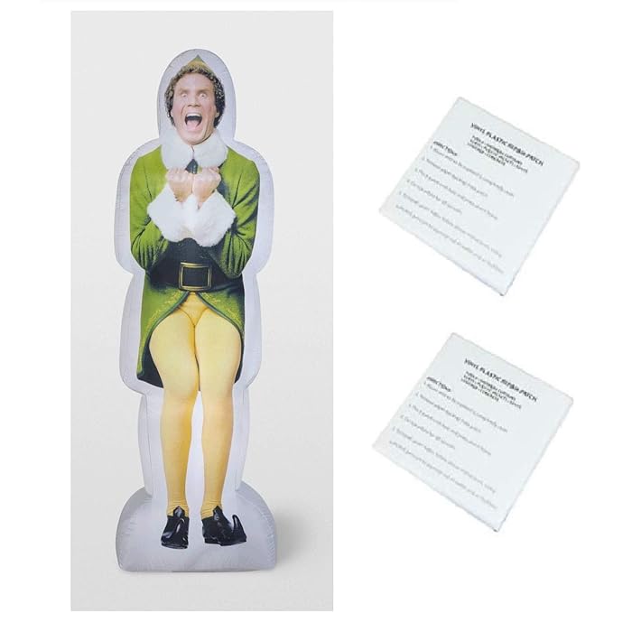 Buy Gemmy Lighted Buddy The Elf 6 Foot Tall Photorealistic Holiday