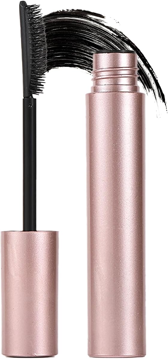 3D Curling Iron Wand Mascara - Volumizing Telescopic Mascara, Waterproof & Smudge-Proof, Liquid Lash Extensions Look, No Clumps, Flakes or Residue, Salon-Like Bold Lashes (Black)
