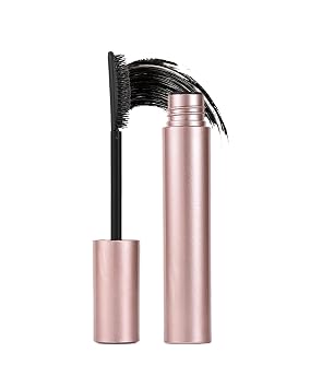 3D Curling Iron Wand Mascara - Volumizing Telescopic Mascara, Waterproof & Smudge-Proof, Liquid Lash Extensions Look, No Clumps, Flakes or Residue, Salon-Like Bold Lashes Black