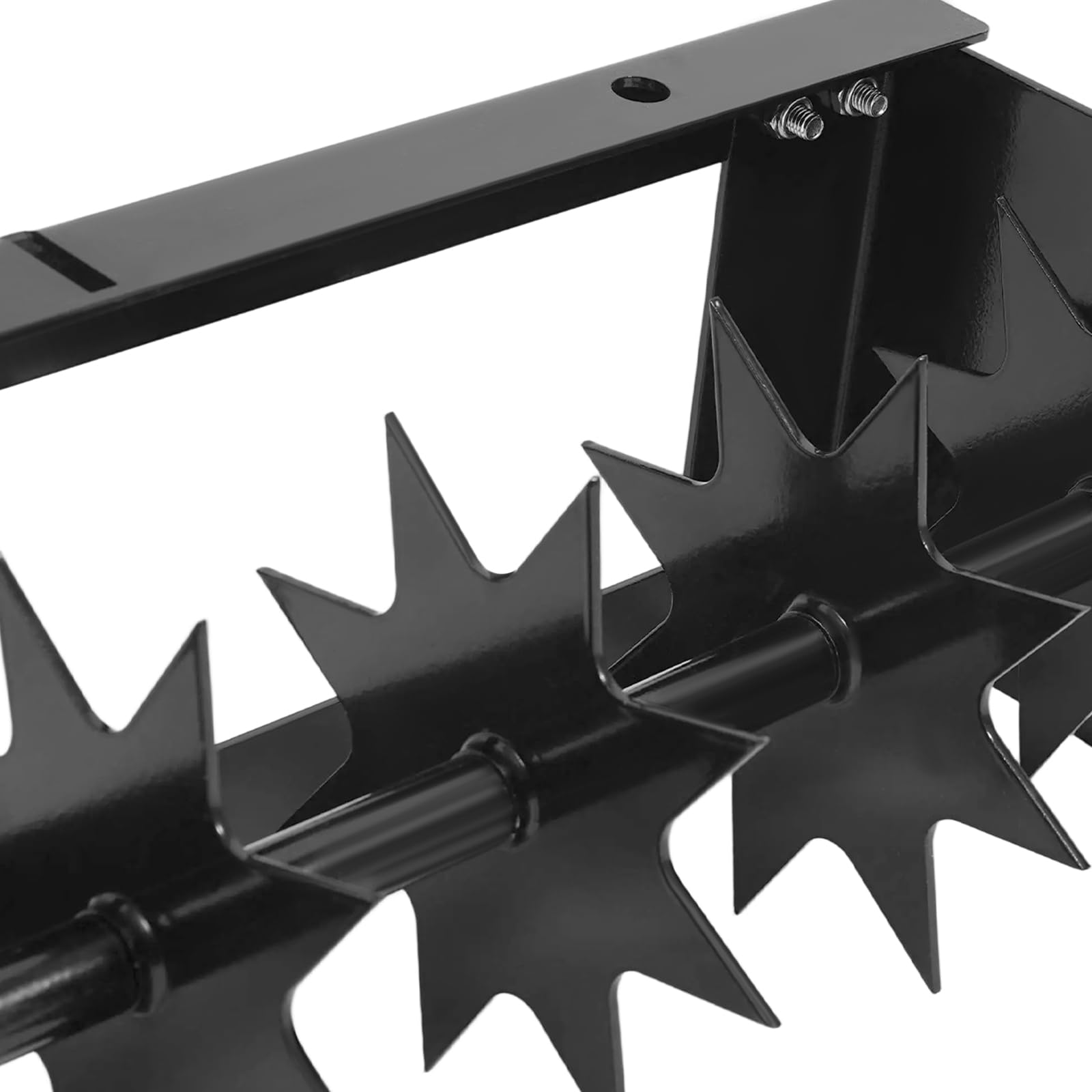 Aerifizierer 81cm für Aufsitzmäher, Geschleppter Rasenbelüfter mit 8 Sternförmige Stacheln, Rasenwerkzeug für Garten, Gras, Terrasse