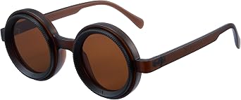 Cyxus Adjustable Tint Sunglasses 1-9 Gears Rounded Polarized Glasses with ND Filter Lenses Advanced ND Filter Lens Technology