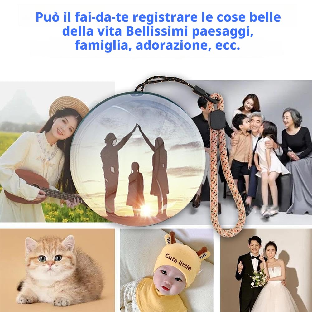 Sfera di cristallo 3D con display digitale, sfera personalizzata LED per foto e video, sfera a ultrasuoni in cristallo 3D, regalo fotografico in cristallo, regalo personalizzato con caricamento di