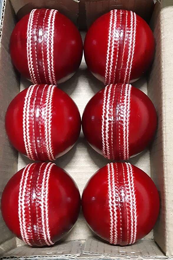 Owlix Cricket Red Leather Ball Cricket Synthetic Ball (Pack of 6, Red)_ Cricket Leather Ball (Standard, Pack of 6, Red)-image-40