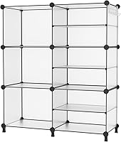 Vista 9 de AWTATOS Organizador de Armario de 6 Cubos Estantes de Almacenamiento Portátiles Organizadores de Ropa y Almacenamiento Estantería Cúbica Apilable