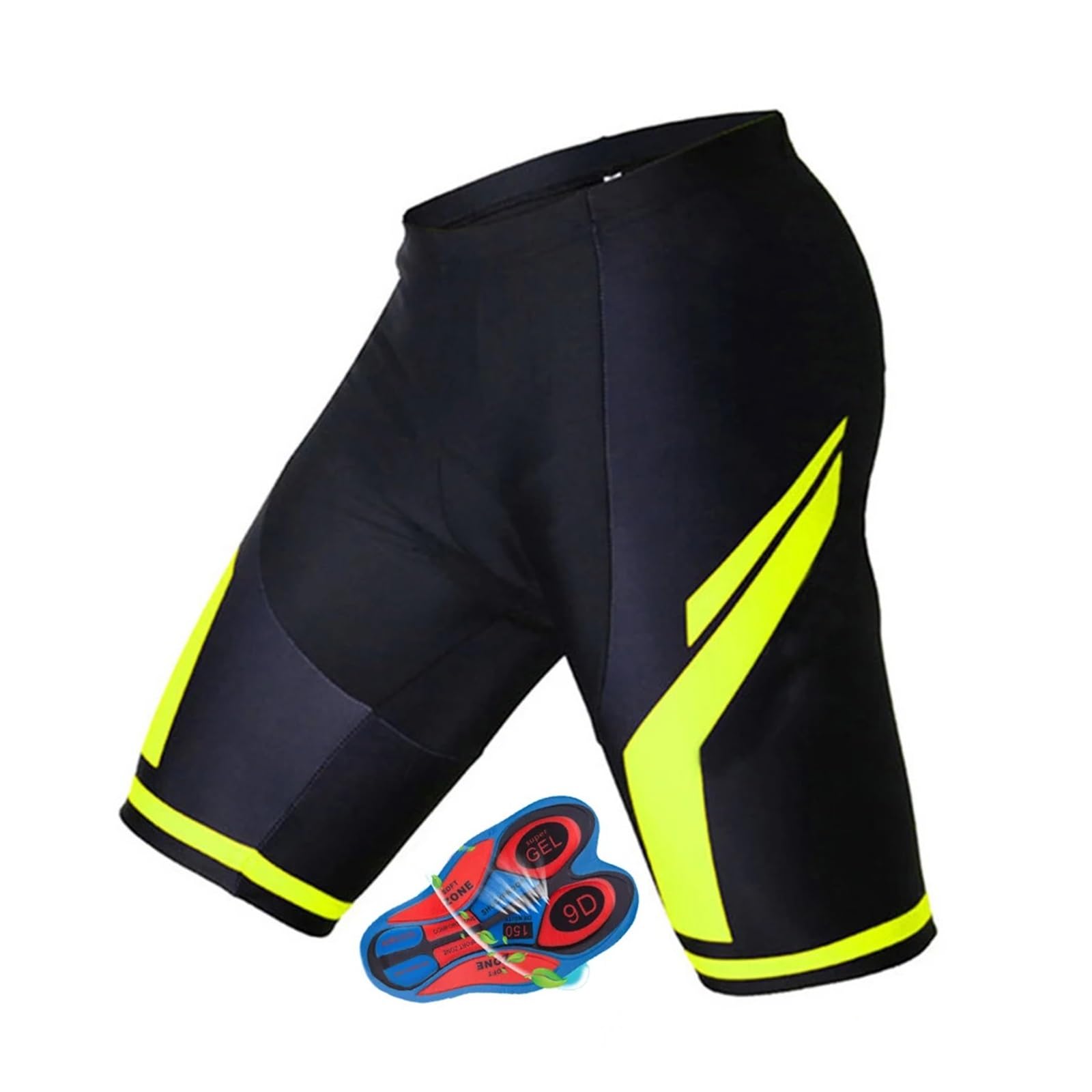 GOFDASY Men Cycling Shorts Summer Cycling 9D Padded Shorts Bicycle Short Tights Pants Mountain Bike Breathable Shorts(2,XL)