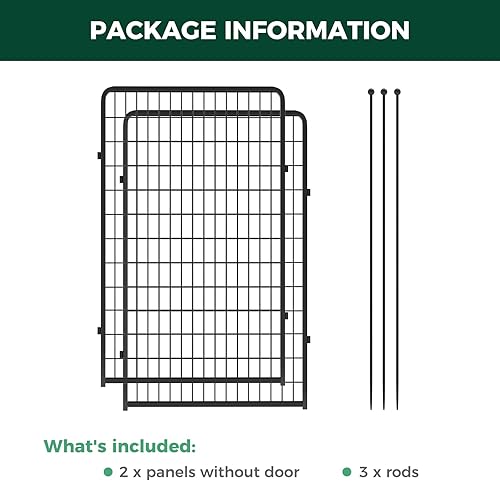 Miniatura 3 de FXW Rollick - Corralito para perros para patio, campamento con casa rodante, patentado, 50 pulgadas, 2 paneles