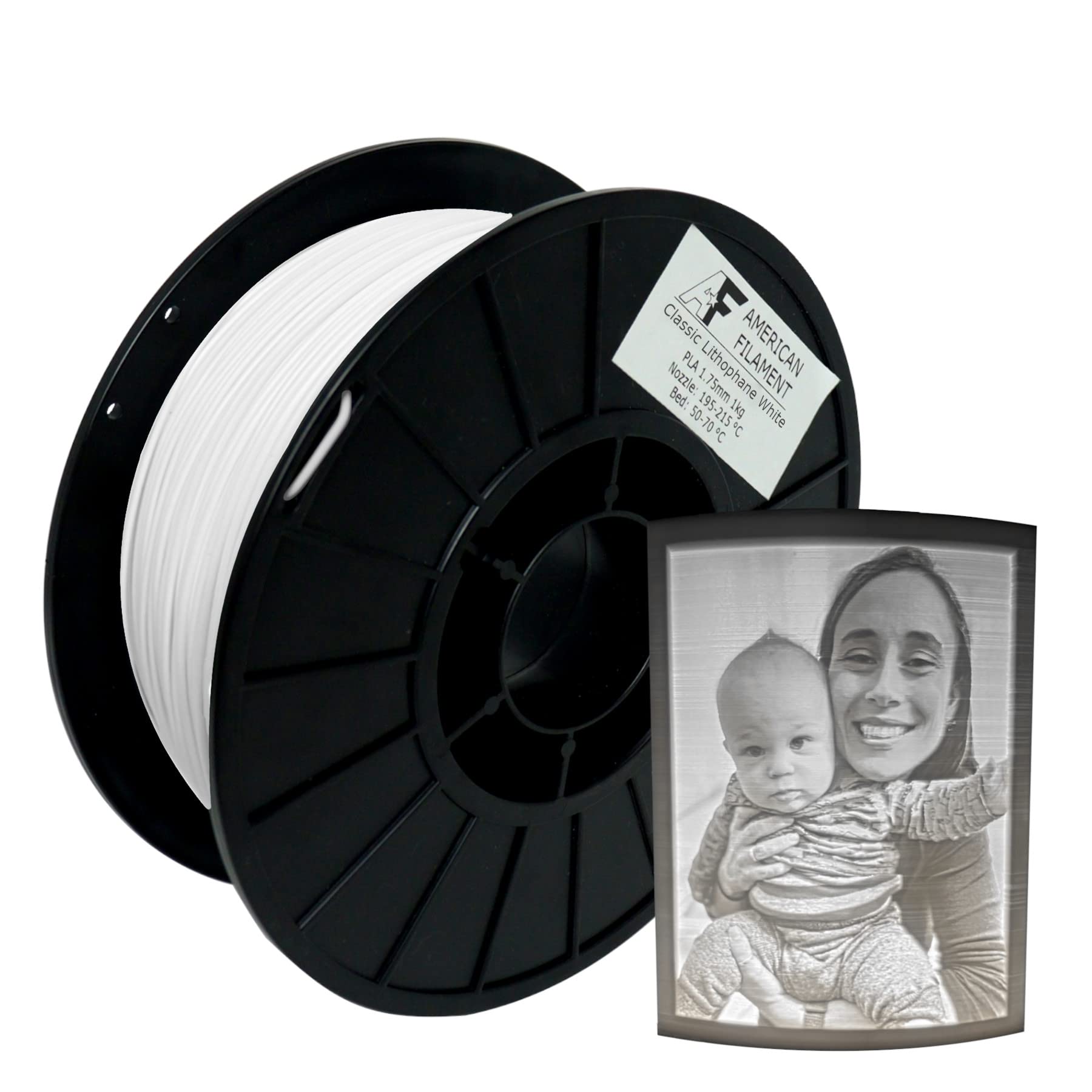 American Filament Classic Lithophane White AF PLA