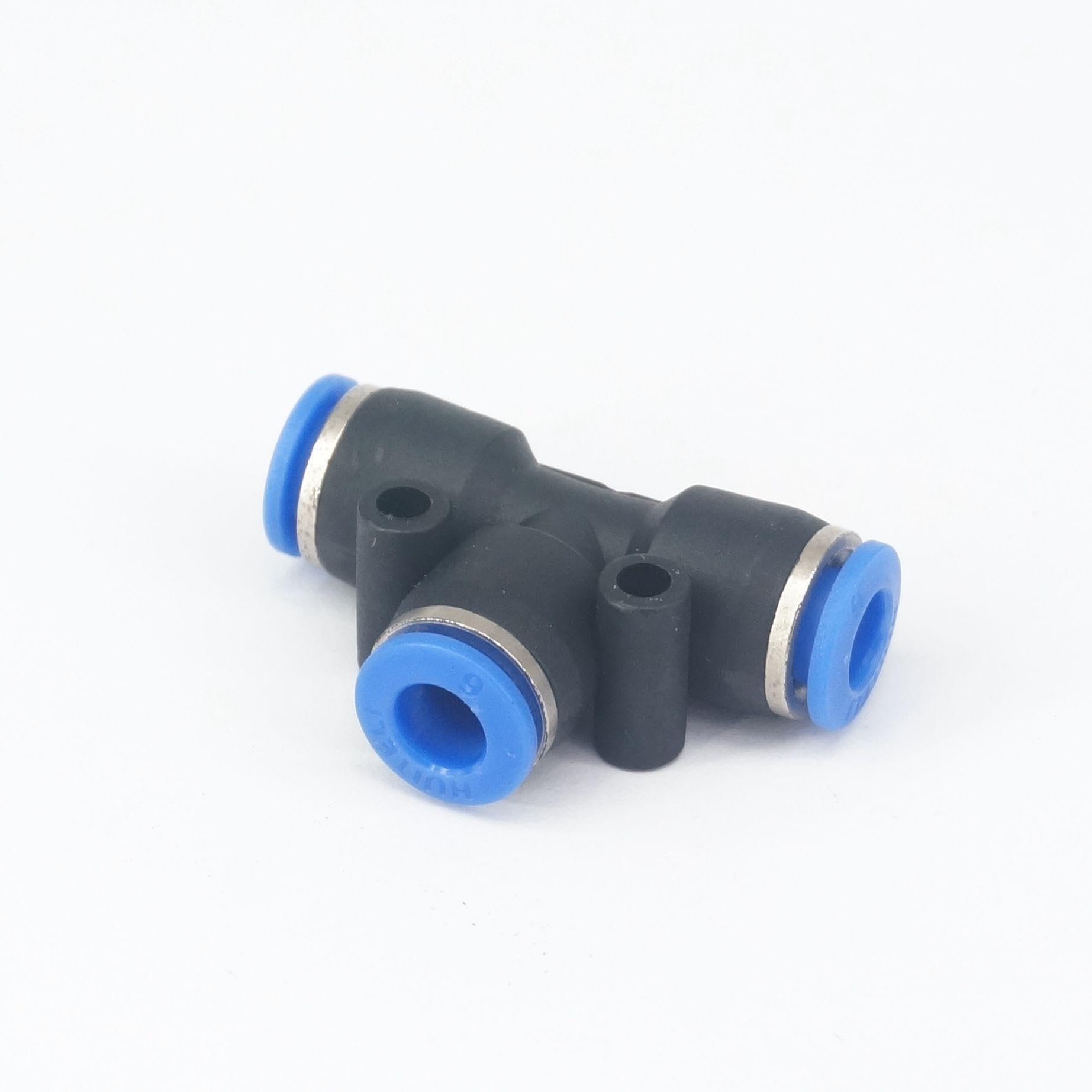 Connessione pneumatica rapida, raccordi pneumatici 5 pezzi di diametro esterno del tubo da 6 mm a T pneumatico a 3 vie nel connettore 'impianto idraulico del raccordo 'aria a sgancio rapido
