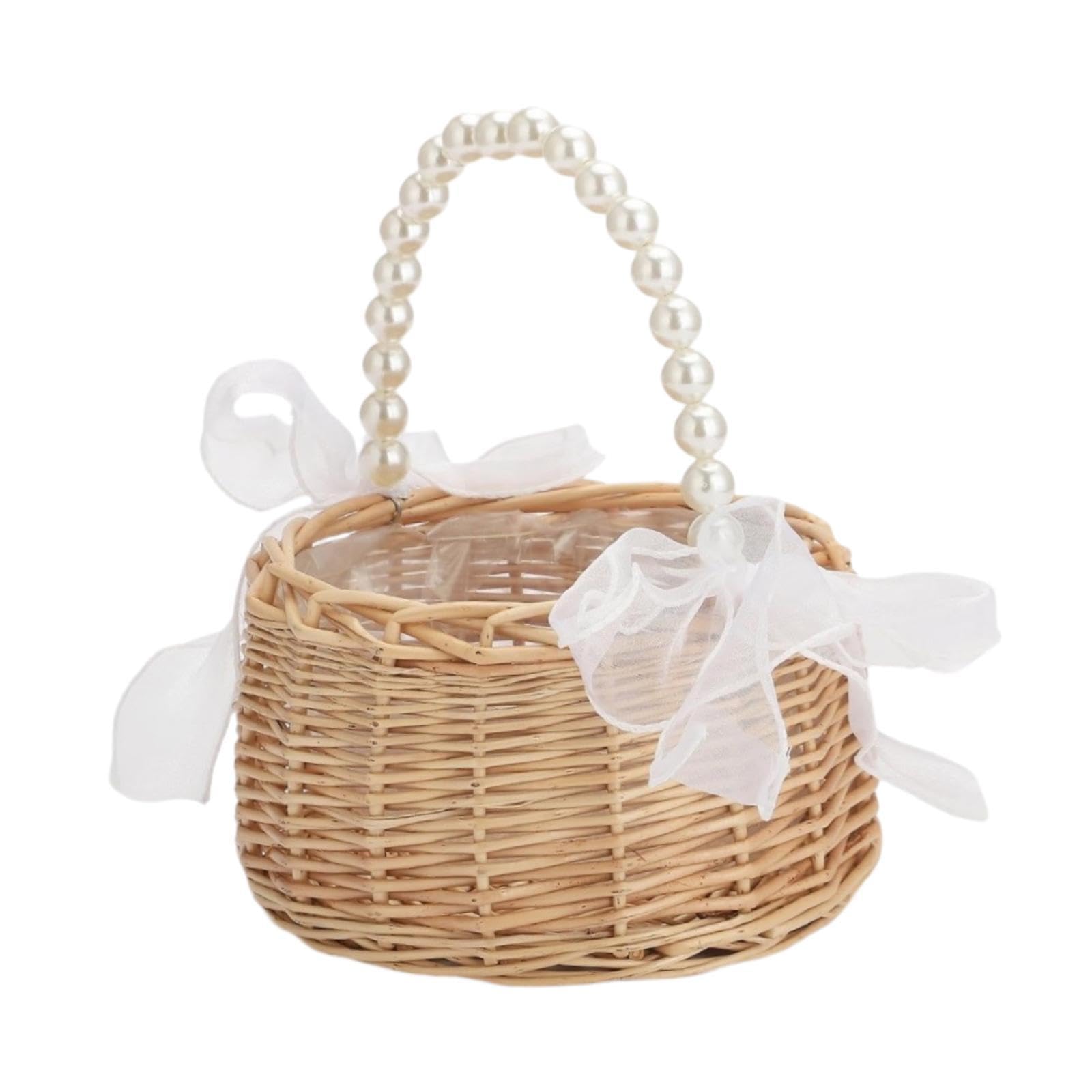Blumenmädchenkorb, Hochzeitskorb, Gastgeschenk, Bequemer Griff