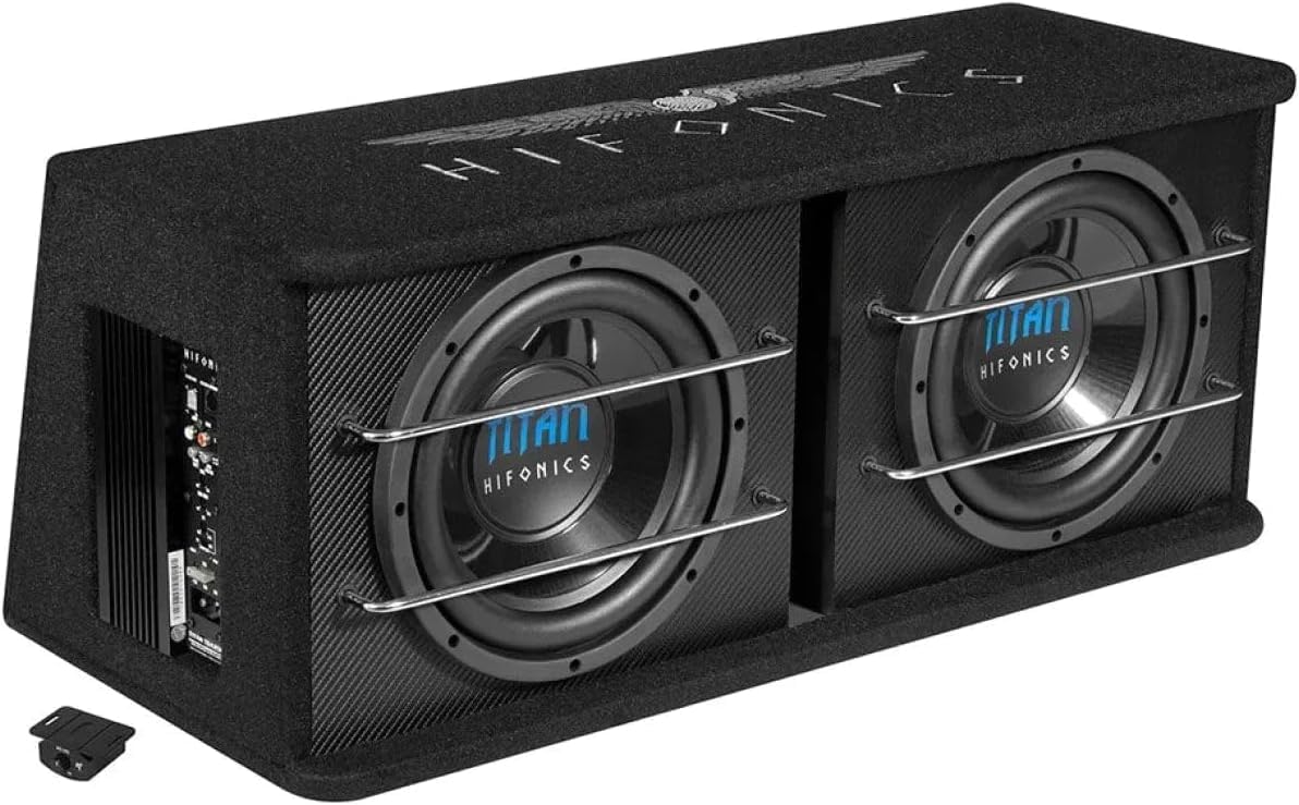 HIFONICS TDA250R | 2 x 25 cm (10') Aktiv-Dual-Bassreflex Subwoofer