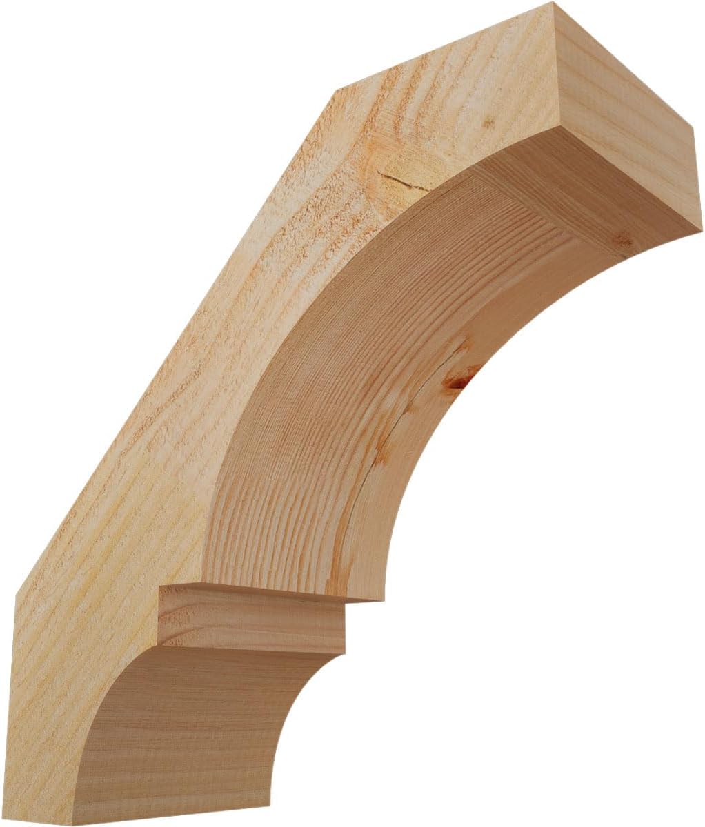Ekena Millwork BRC06X14X14BOA00RDF 6"W x 14"D x 14"H Balboa Rough Sawn Knee Brace, Douglas Fir