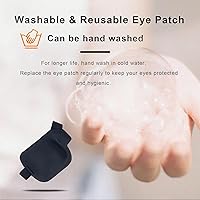 Vista 8 de 3D Eye Patch, Medical Eye Patches for Adults Kids, 3D Amblyopia Lazy Eye Patches for Right Eye Negro