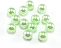 Vista 23 de Cuentas sueltas de perlas de imitación ABS, cuentas acrílicas de plástico para hacer joyas, 20 colores (negro, 0.118 in x 400 unidades)