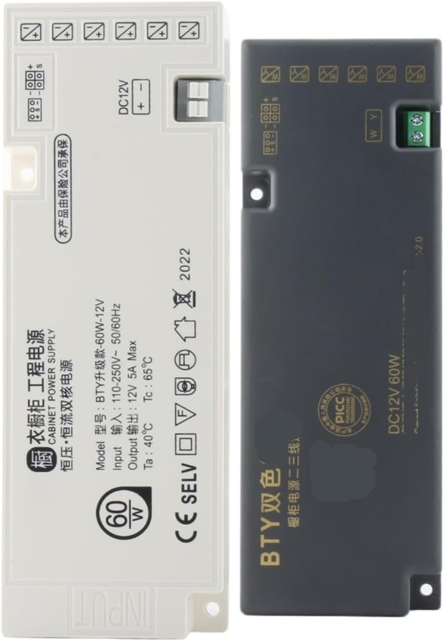 Cabinet Dedicated Power Supply 12v Touch Sensor Switch Wine Cabinet Transformer 24V Light Strip Power Supply 60W(12V-3A-36W)