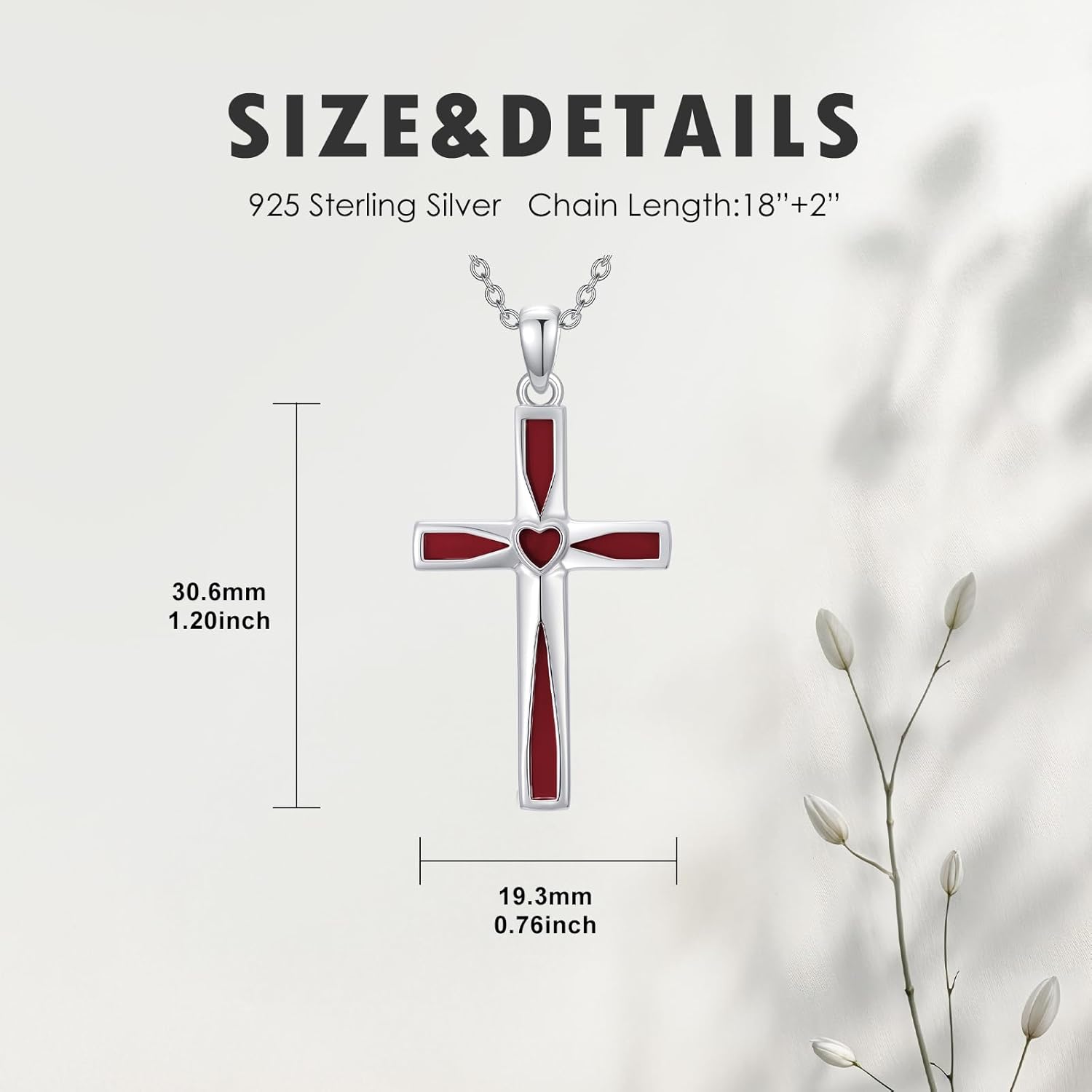 Cross Necklace for Women 925 Sterling Silver Turquoise/Abalone Shell/Red Agate Pendant Religious Christian Jewelry Christmas Gifts for Her/Wife/Mom/Girlfriend - Image 6