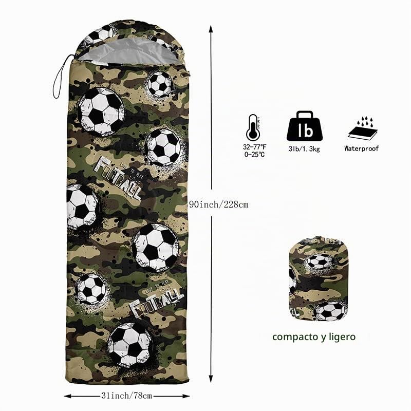 HOSIMA Saco de dormir para niños, niñas, impermeable, para camping, senderismo, exterior, viajes, caza, con bolsas de compresión