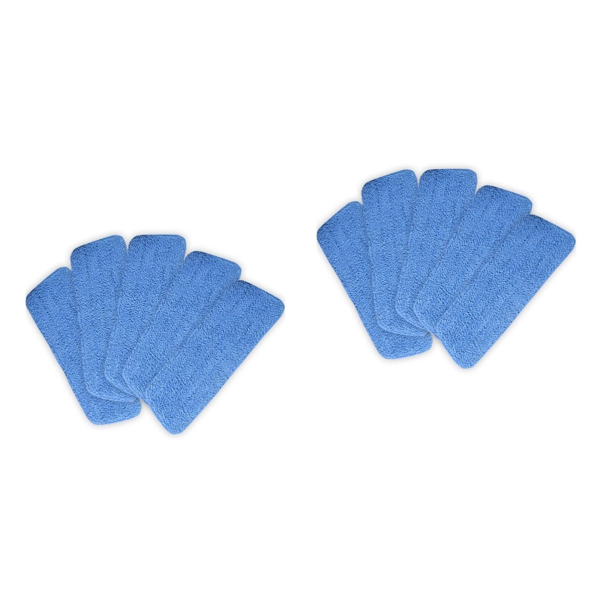 GLEAVI 10pezzi Panni per Mop Microfibra Testa di Ricambio per Mop Bagnato e Asciutto Assorbimento Efficiente e Facile da Pulire