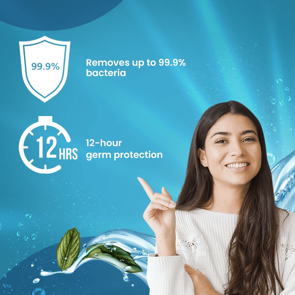 ""Himalaya Active Fresh Mint Mouthwash 215ml-No Alcohol-Whiter Teeth,Fresh Breath,12hr Germ Protection"" 2