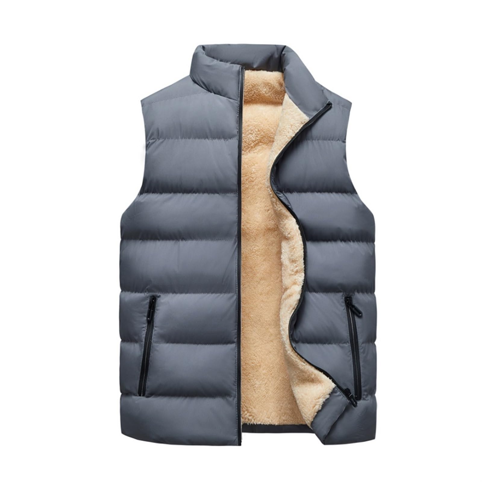 Ciepła Kamizelka Outdoorowa Zimowa Ocieplana Kamizelka Pikowana Lekka Odzież Wierzchnia Ciepłe Kurtki Bez Rękawów Bodywarmer(G,XXXXXXX-Large)