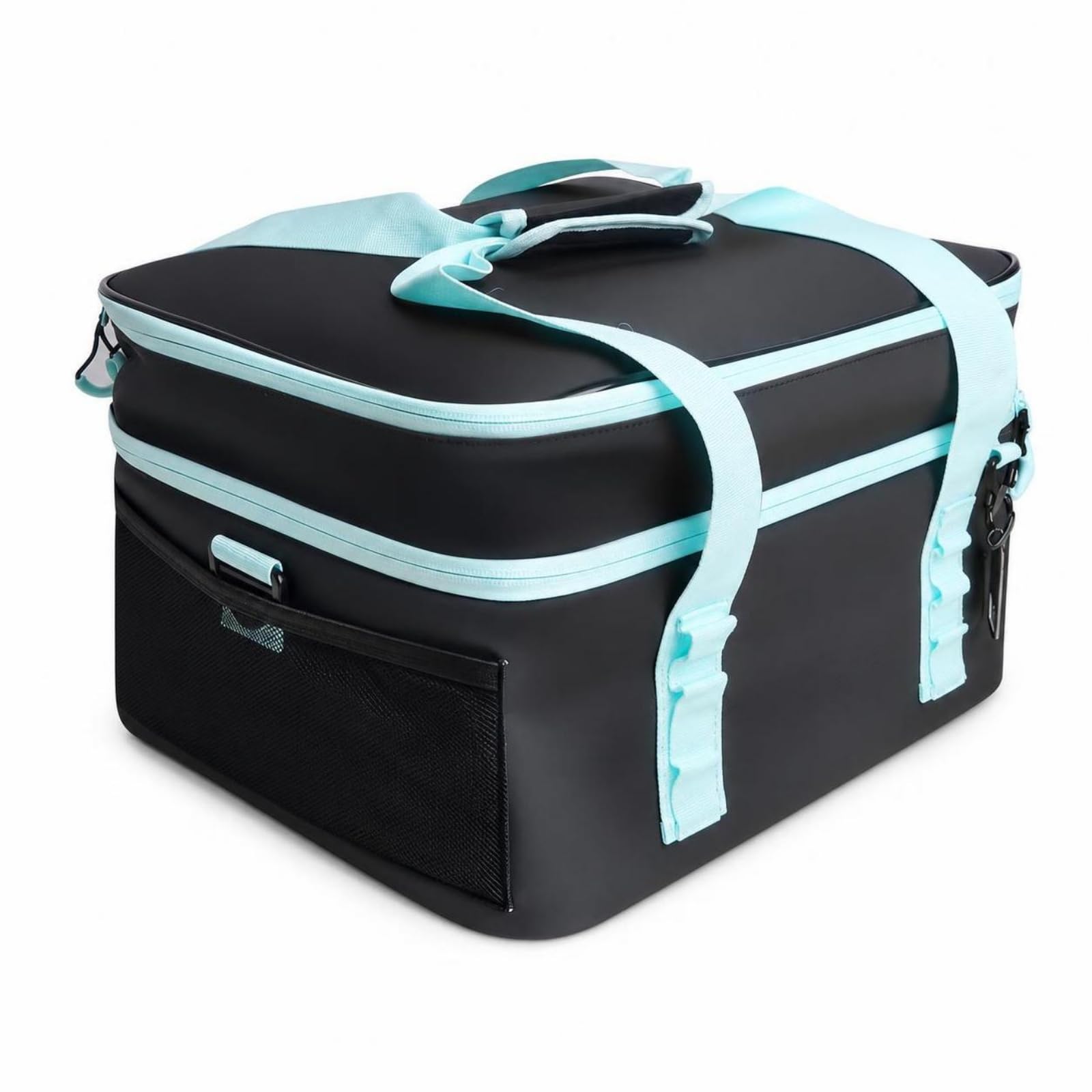 Borsa in PVC con Tasca a Rete Resistente All'umidità Borsa Impermeabile con Maniglia Trasportabile per Campeggiatori, Campeggio