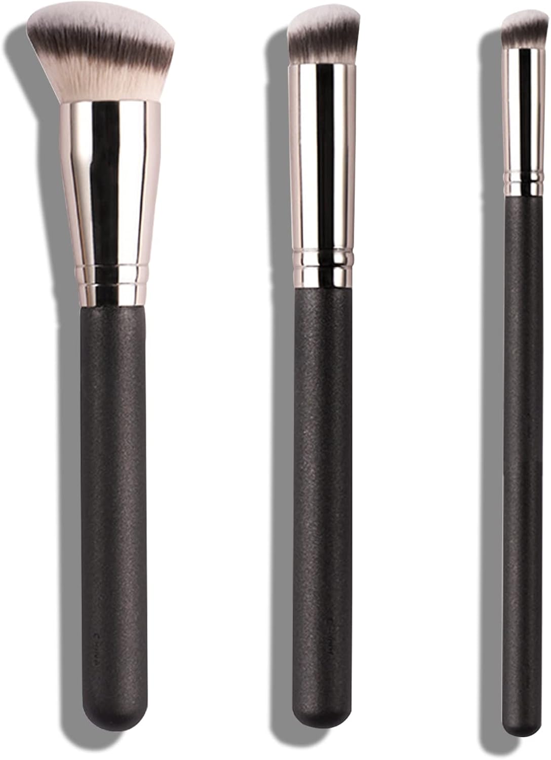 3Pcs Foundation Concealer Brush, Slanted Foundation Brush for Liquid