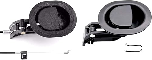 Reemplazo universal de mango reclinable de plástico con cable (longitud del cable expuesto 4.9 pulgadas, longitud total 31 pulgadas) y mango de