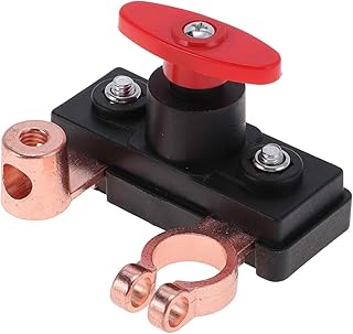 Battery Disconnect Switch 12-24V Battery Power Cut Isolator Kill Switch ON/Off Batteries Cut Off Switches for Cars Vehicles RVs and Boats 1 Pc