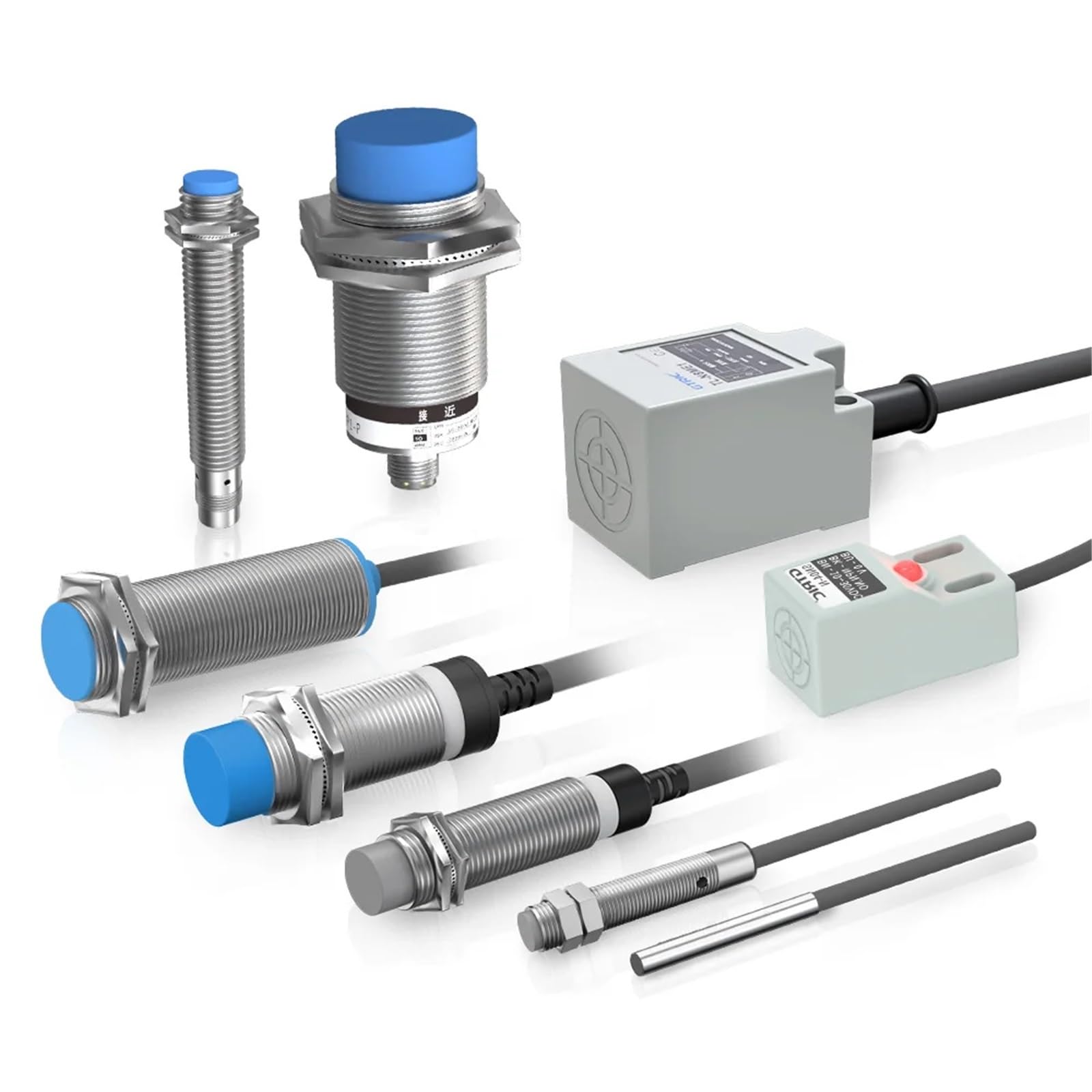 TL-N10MC1 indukcyjny czujnik zbliżeniowy NPN PNP 10-30 VDC 3-żyłowy IP67 Smart Square metalowy przełącznik powierzchnia wykrywania 30 x 30 mm 1 sztuka (15 mm DC 3wire PNP NO)