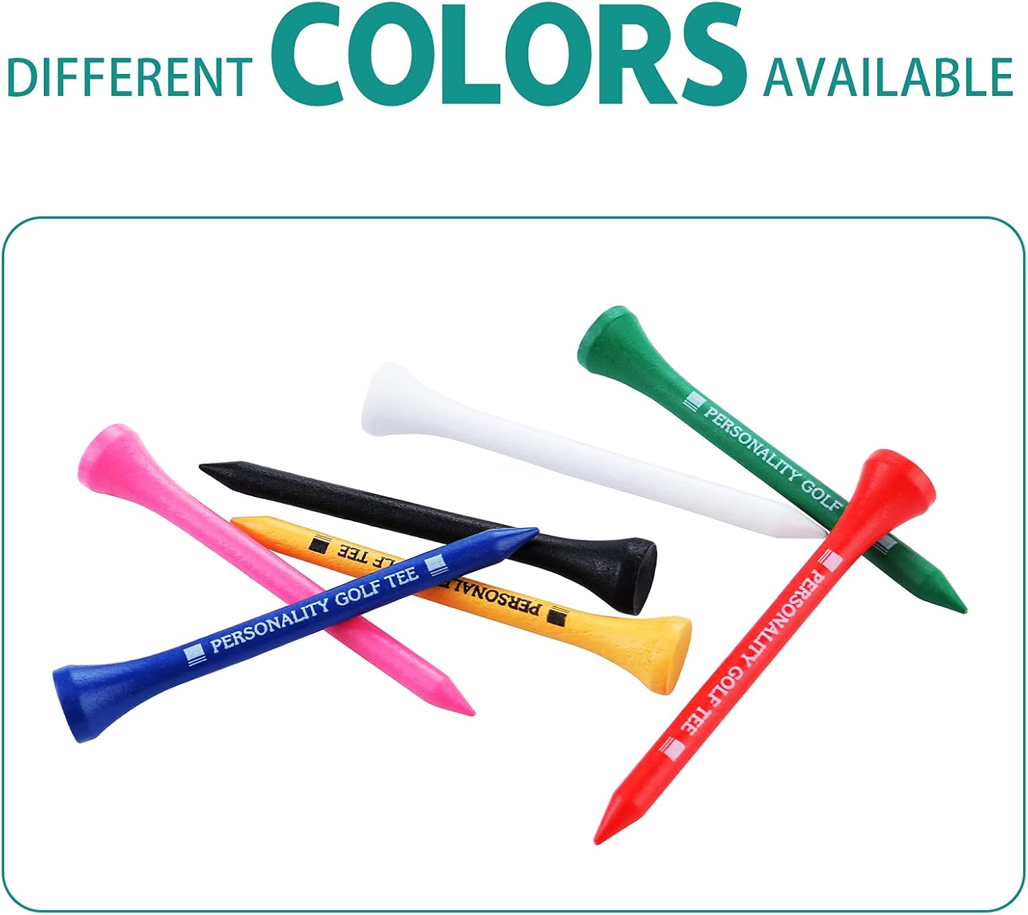 review Kenisten Golf Tees Wooden Golf Tees Multiple Colors Size 2-3/4 inch Reduce Friction and Side Spin Choose Your Tee Quantity