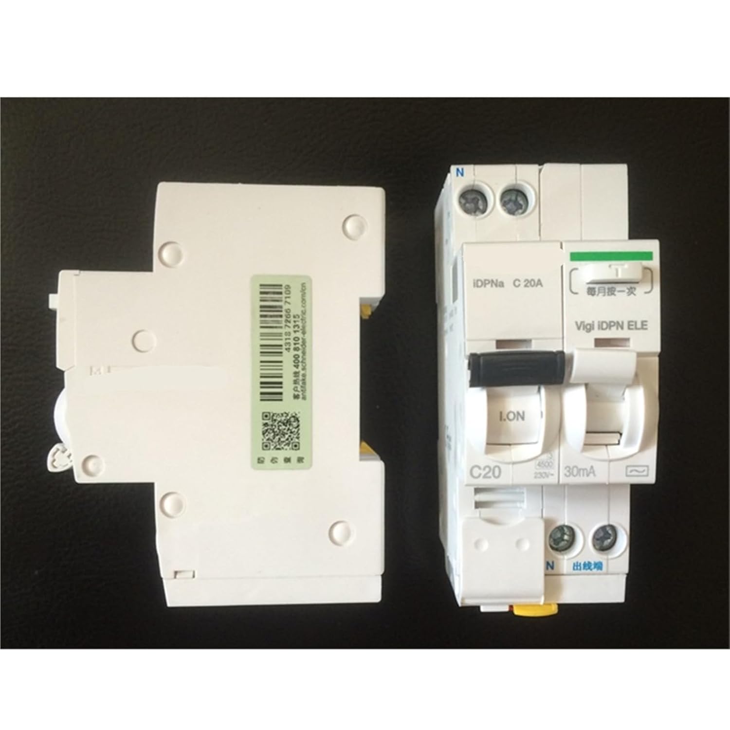 MCB IDPNa 1P+N Mini Circuit Breaker with 30mA Leakage Protection Vigi IDPN ELE 6A-40A 1Pcs(40A)