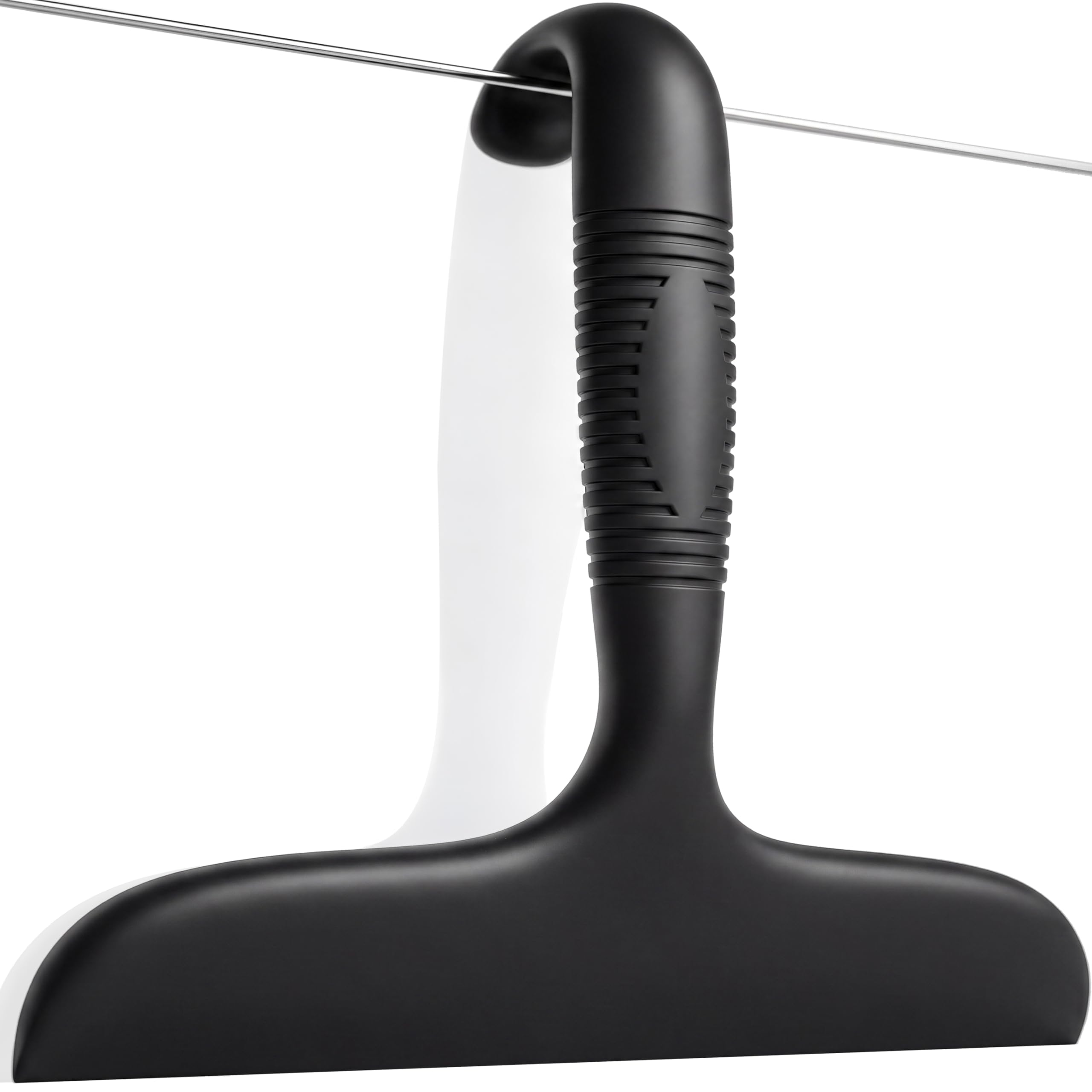 Shower Squeegee for Glass Doors, Silicone Wiper with Built-in Hook