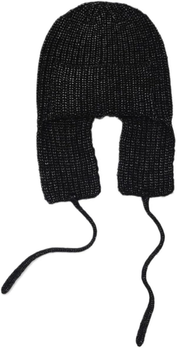 Outdoor Women's Nylon Knitted Hat for Warmth Skiing Cycling Ear Protection Toe Cap