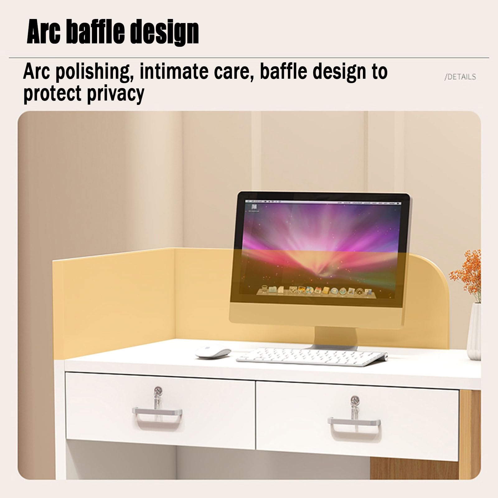 Bureau de réception moderne 100 cm pour salon de vente au détail et hall d'entrée – Table de bureau élégante pour magasin SOHO et espace de travail – Solution de mobilier contemporain