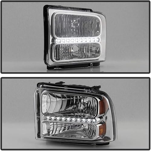 Miniatura 5 de ACANII - Faros delanteros LED Superduty para Ford F250 F350 F450 F550 Superduty 2005-2007, par 2006 del lado del conductor + del pasajero