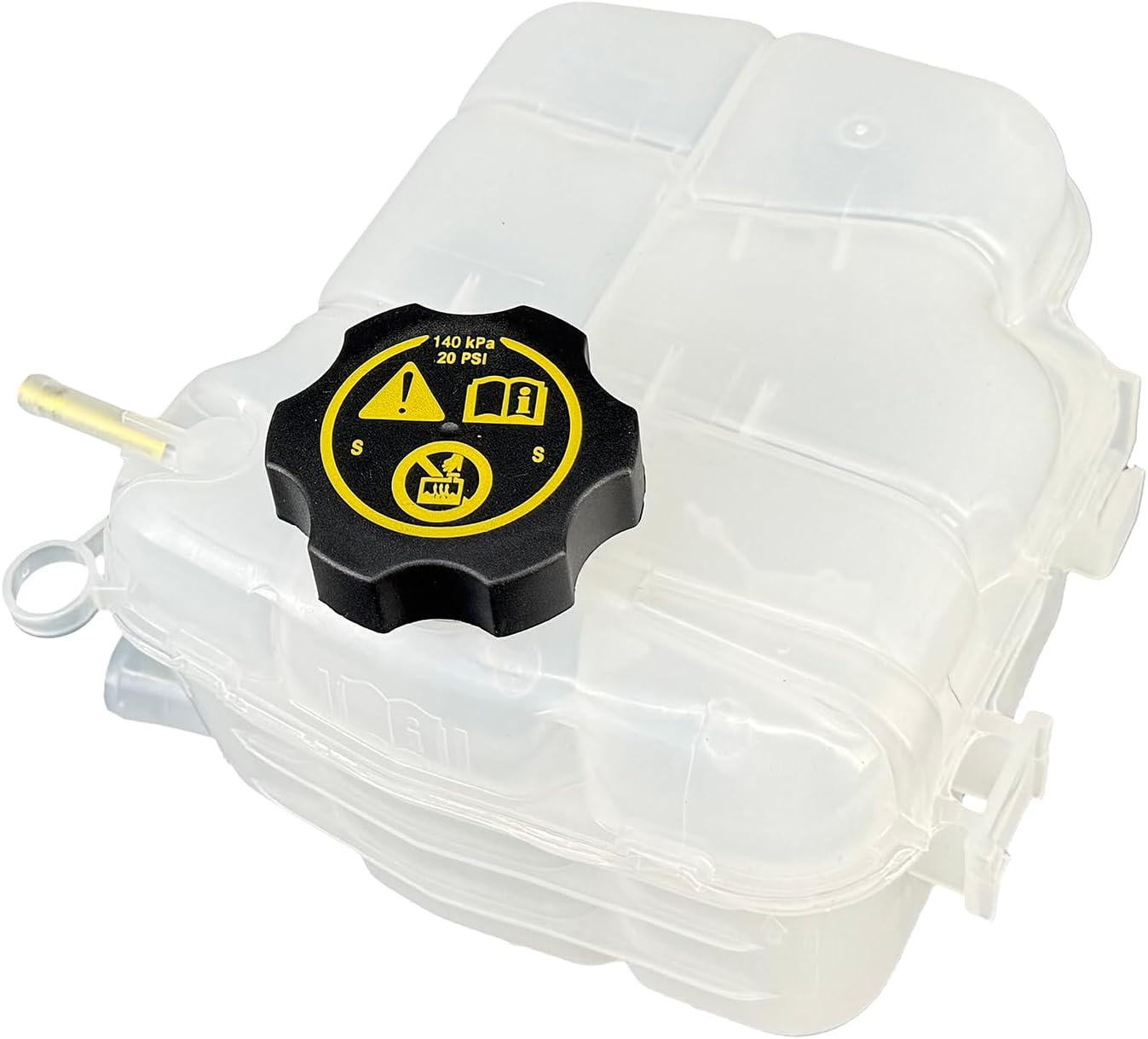 603-383 Coolant Reservoir Tank with Cap Compatible with Chevrolet Cruze 2010-2016 & Buick Verano 2012-2017, Replaces 13505353 13393368, Engine Coolant Overflow Bottle