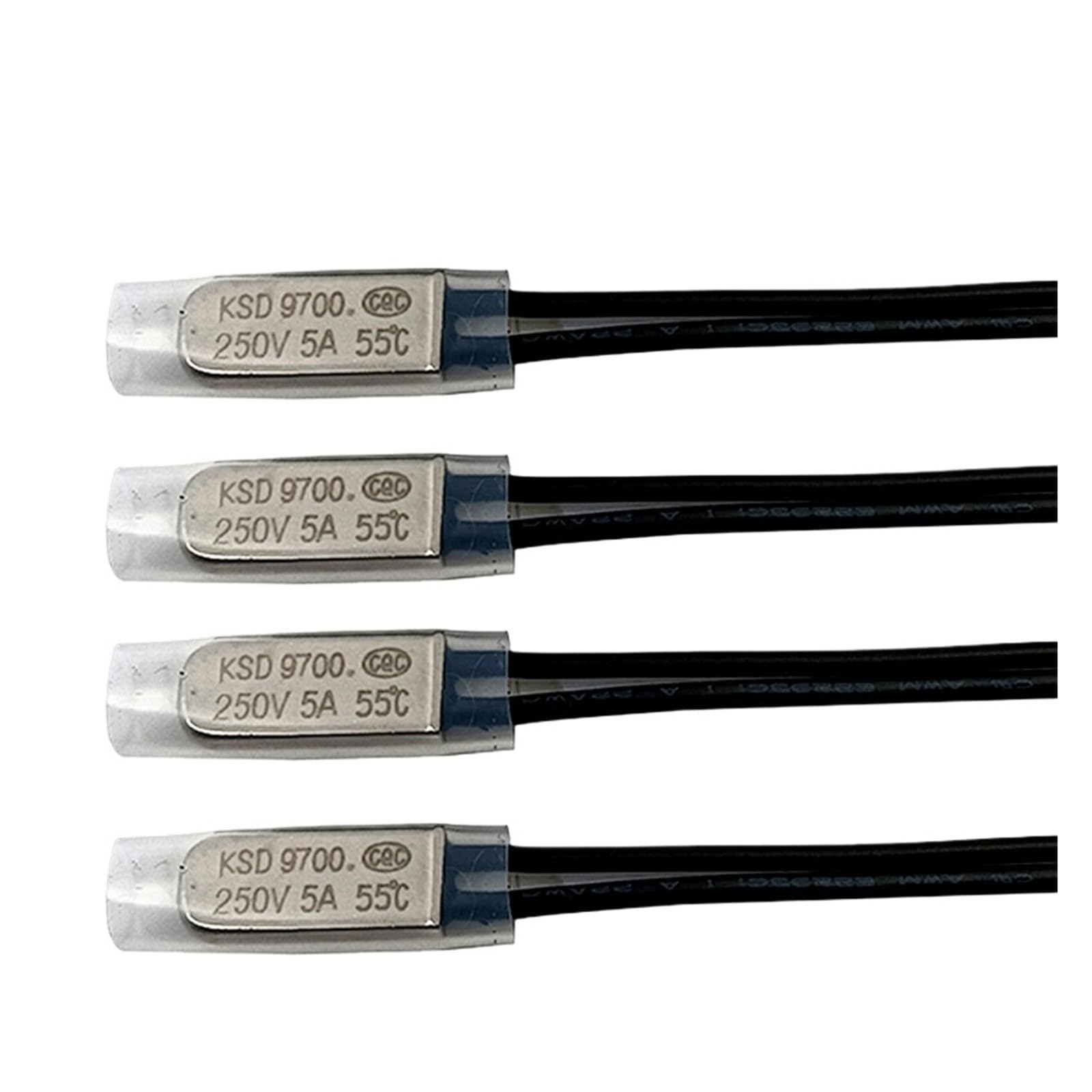 Interruptores de límite, 100PCS KSD9700 Interruptor De Control Temperatura Con Protección Térmica 5A 250V Tipo Metal, Normalmente Abierto/normalmente Cerrado, 15°C~155°C,para control eléctrico