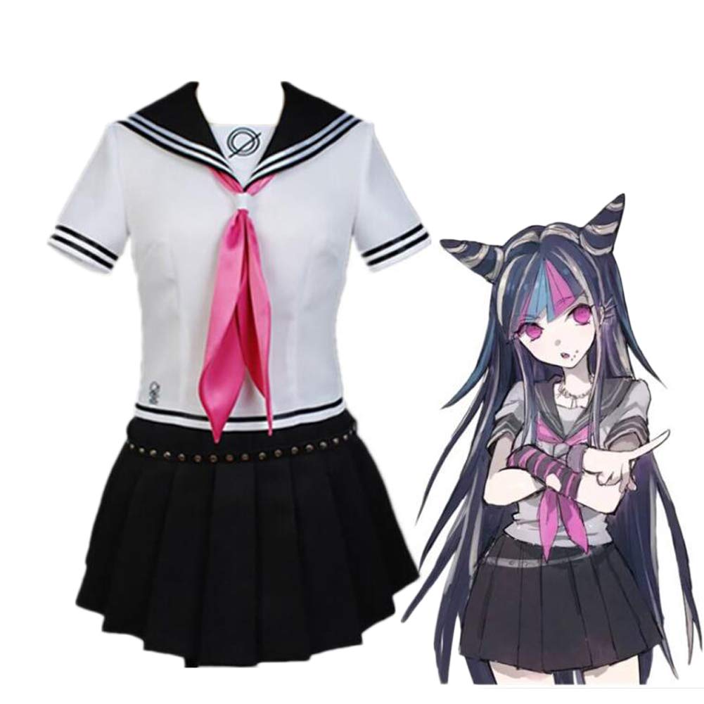 Fanstyle Danganronpa Girls Sailor Uniform School Uniform Japanese Student Cosplay Costume Outfit Lolita Skirt Shirt Tie 3PCS