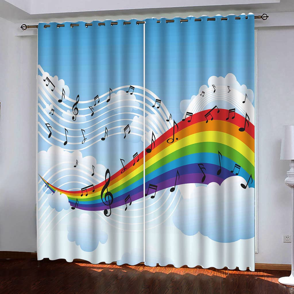Rideaux occultants bleus 132x175 cm pour chambre et salon