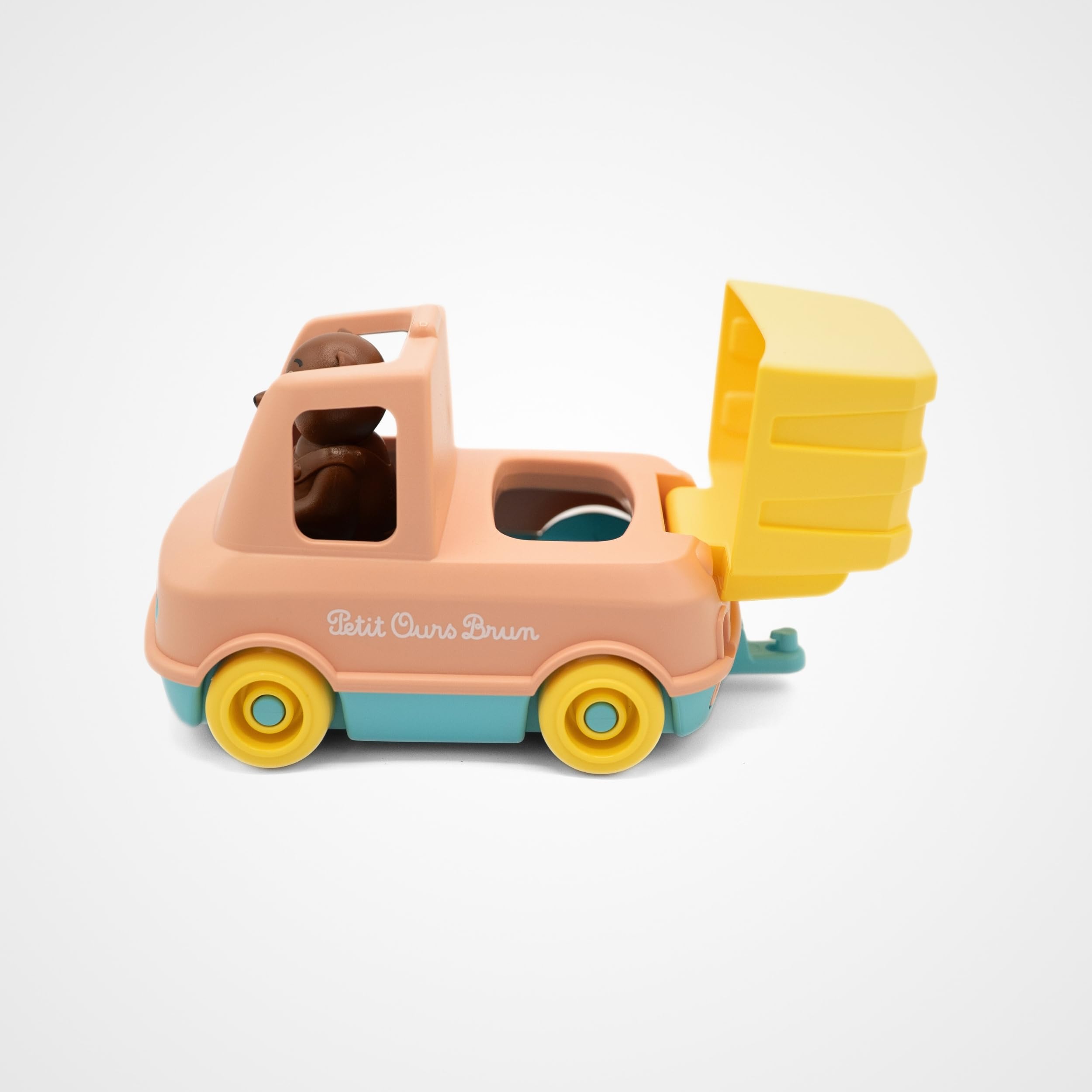 Simple x Little Brown Bear Garbage Truck, Garbage Vehicle, Ecological Responsible, Recycled Plastic, Made in France - Image 4
