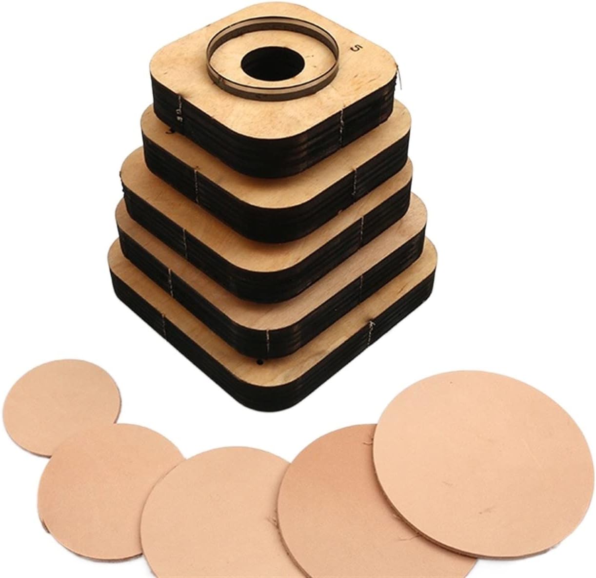 1PC Japan Steel Blade Rule Die Cut Steel Punch Round Circle Cutting Mold Wood Dies for Leather Cutter for Leather Crafts (Size : 80mm)