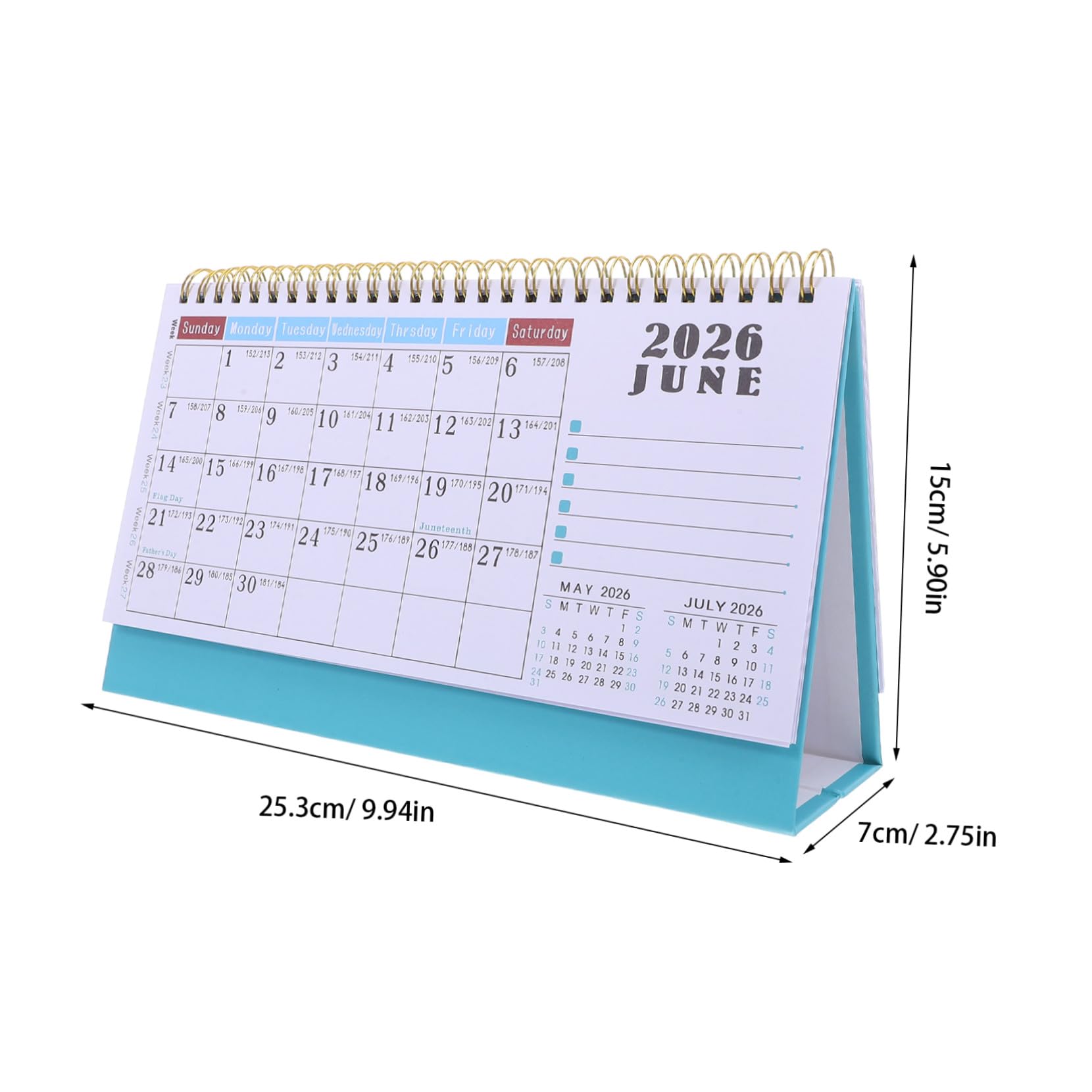 2 Pezzi Calendario da Scrivania Piccolo e Creativo Calendario Mensile Flip da Tavolo con Supporto Planner per Ufficio Casa e Insegnanti Gen