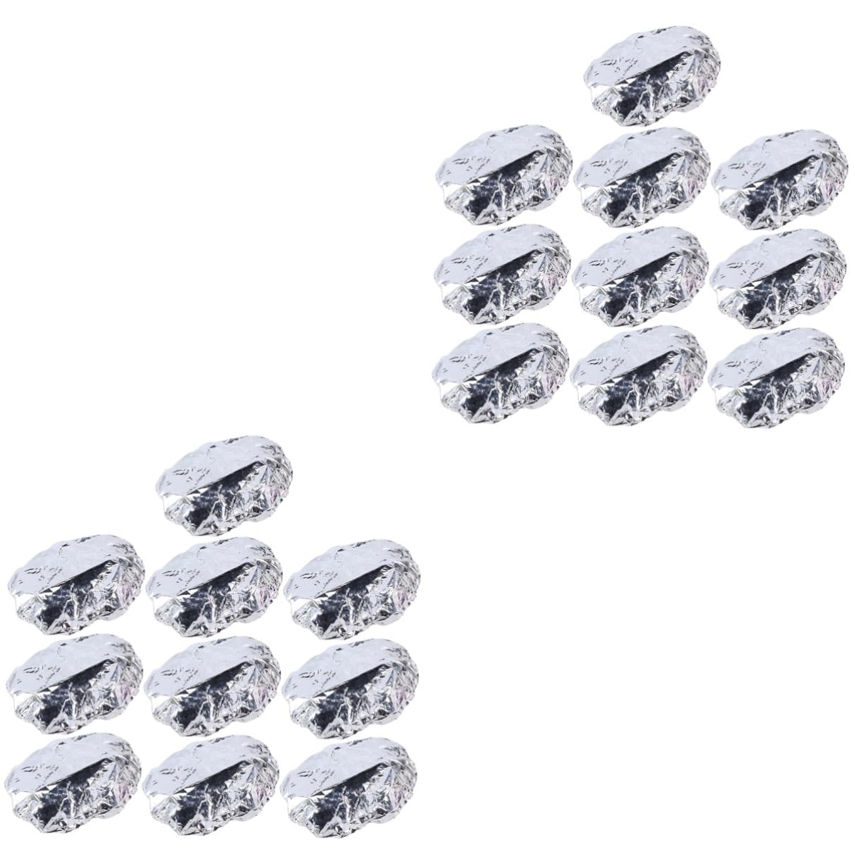 PLAFOPE 2sets Hair Styling Heat Insulation Cap Aluminum Foil Hair Cap for Deep Conditioning 10pcs*2
