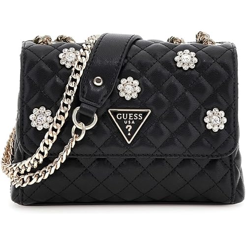 GUESS Womens Everlee Mini Convertible Crossbody Flap
