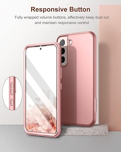 Miniatura 4 de SURITCH Funda para Samsung Galaxy S22 Plus, protector de pantalla integrado, protección de cuerpo completo, a prueba de golpes, resistente, delgada,