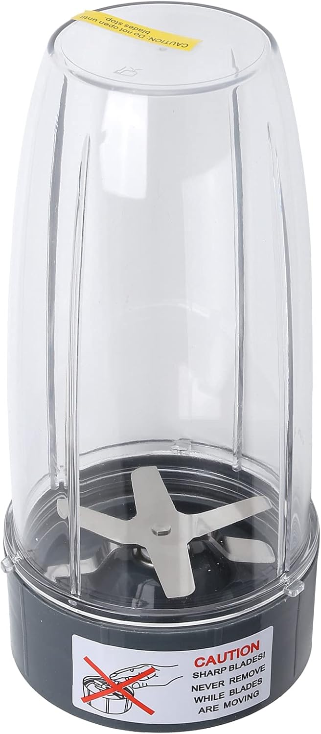 TOPINCN Blender Replacement 32Oz Juicer Cross Blade Cross Knife Holder Parts Juicer Cup Accessories Stainless Steel Abs