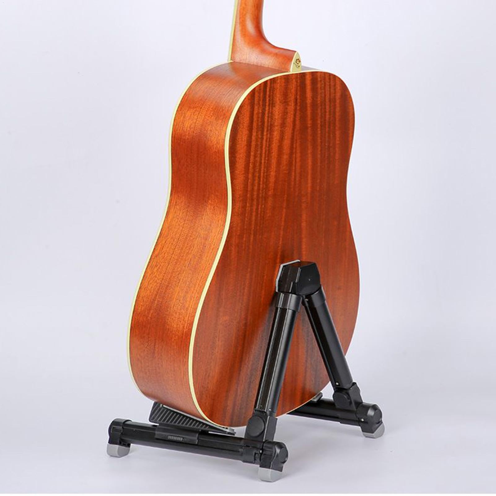 Soporte de guitarra con de A, soporte plegable ajustable para instrumentos eléctricos y acústicos, accesorios de instrumento de cuerda, soporte estable para guitarra de piso para escuela