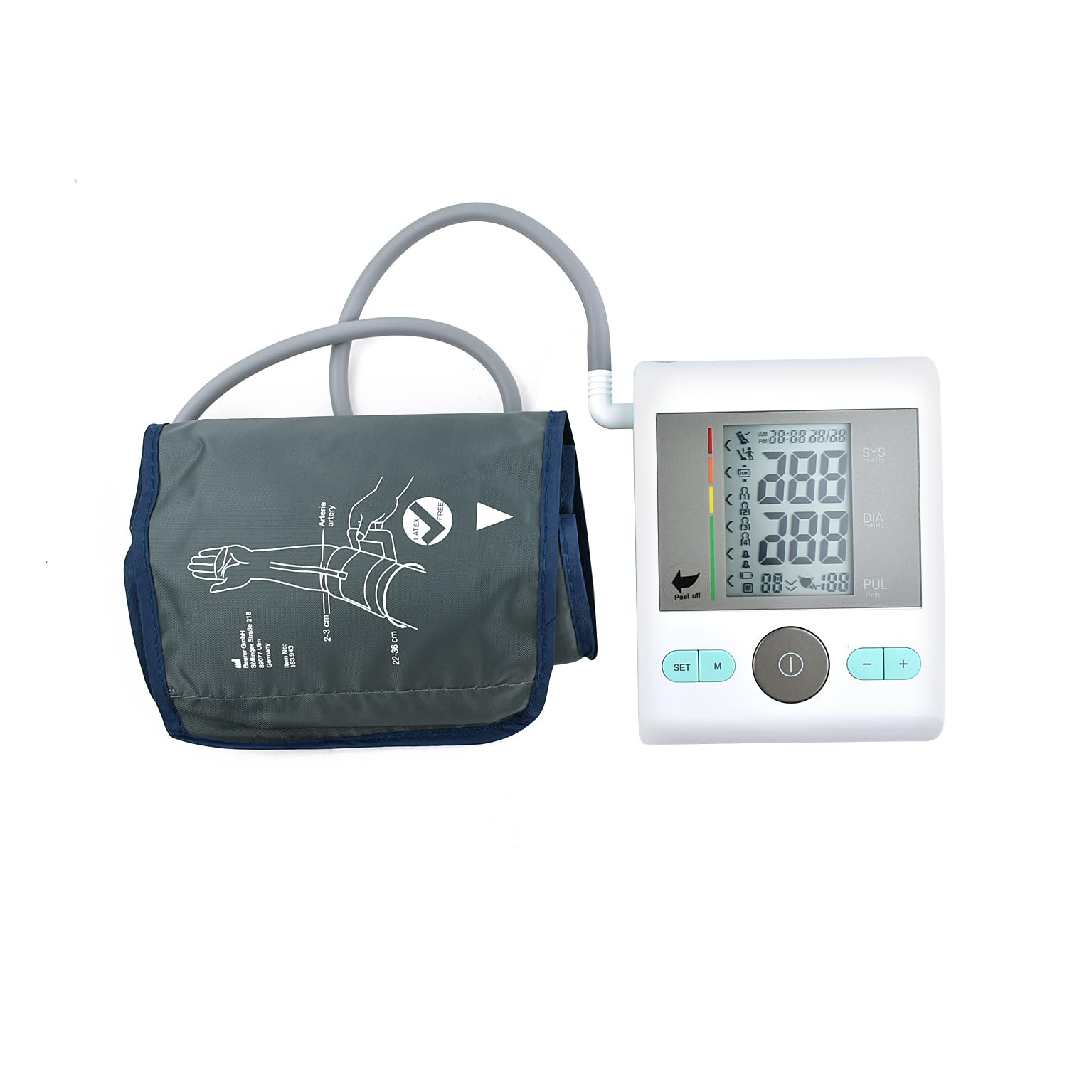 Dishan BM 29 Fully Automatic Battery Powered Pressure Checking Machine with Heartbeat Detection & Memory Function, Digital Bp Monitor (White)-image-32